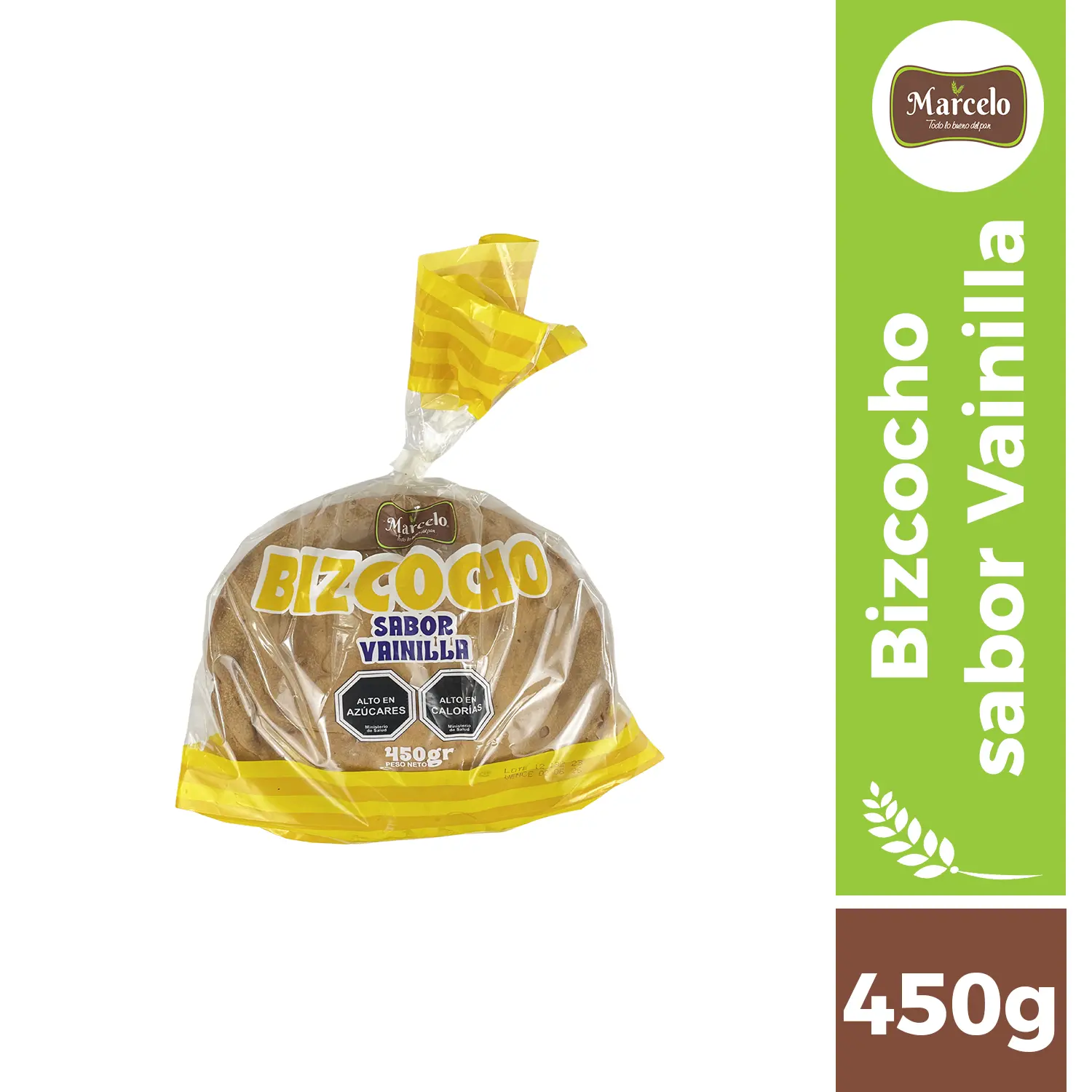 Bizcocho de Vainilla 450g Marcelo