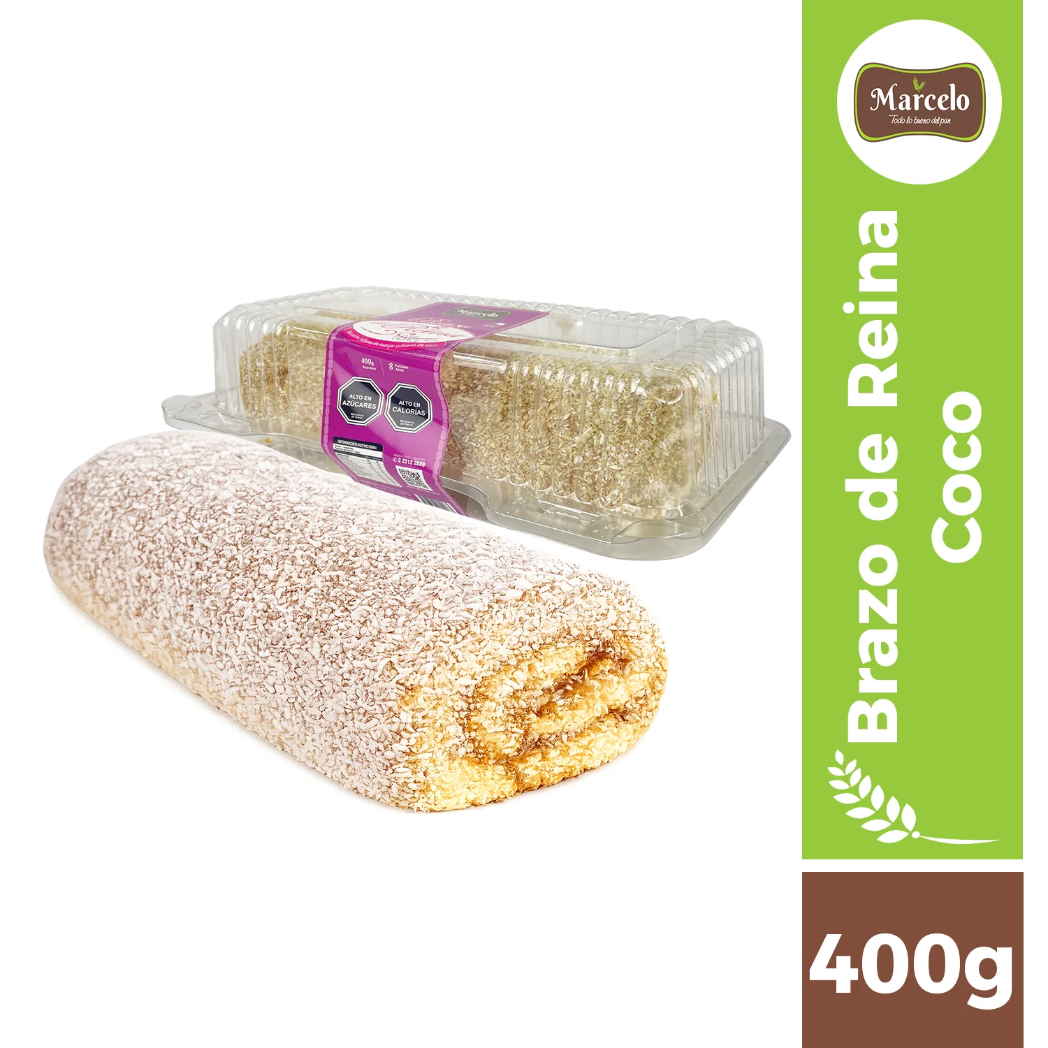 Brazo de reina sabores 400g Marcelo
