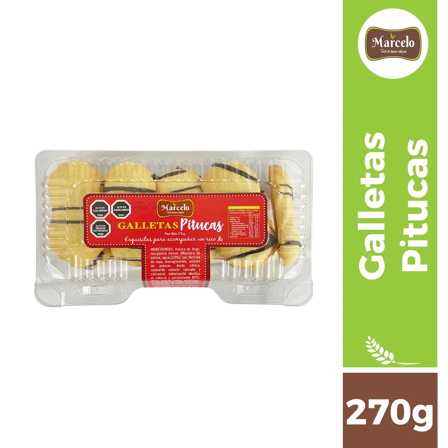 Galletas pitucas 270g Marcelo