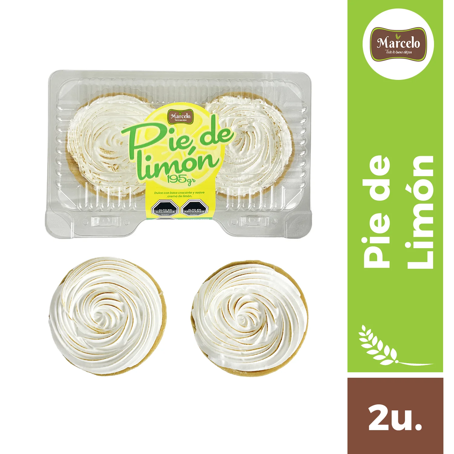 Pie de limon 2 unidades 195g Marcelo