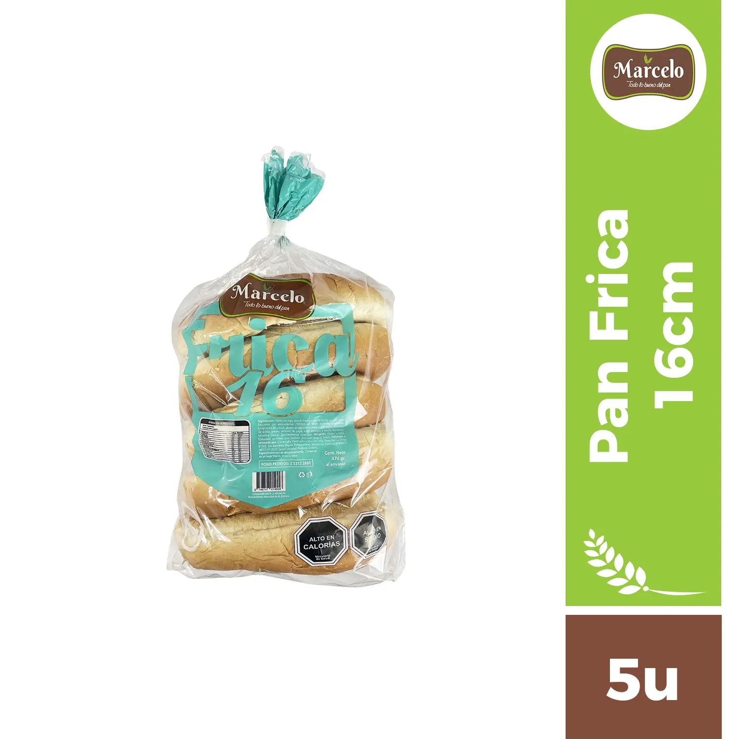Pan frica 16cm 5u Marcelo