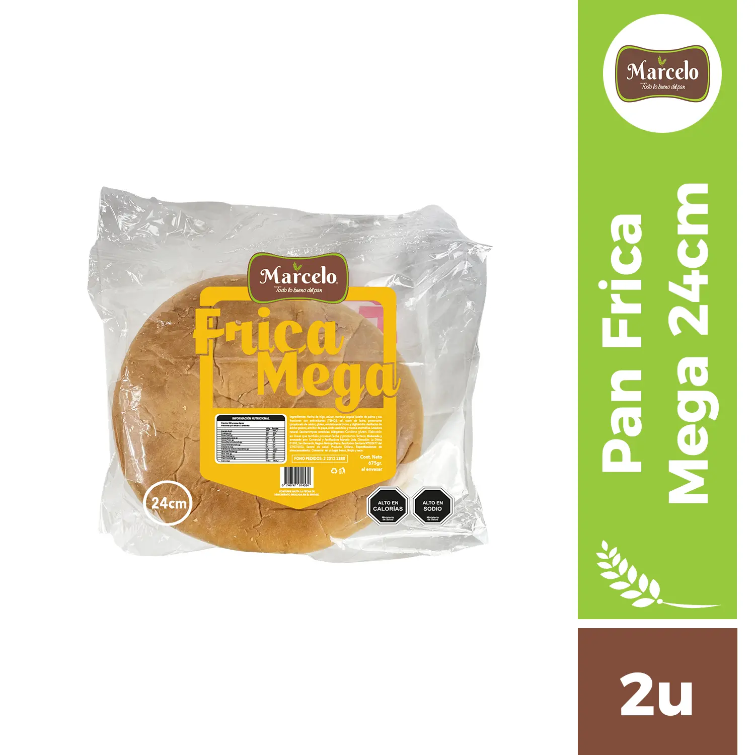 Pan frica mega 24cm 2u Marcelo