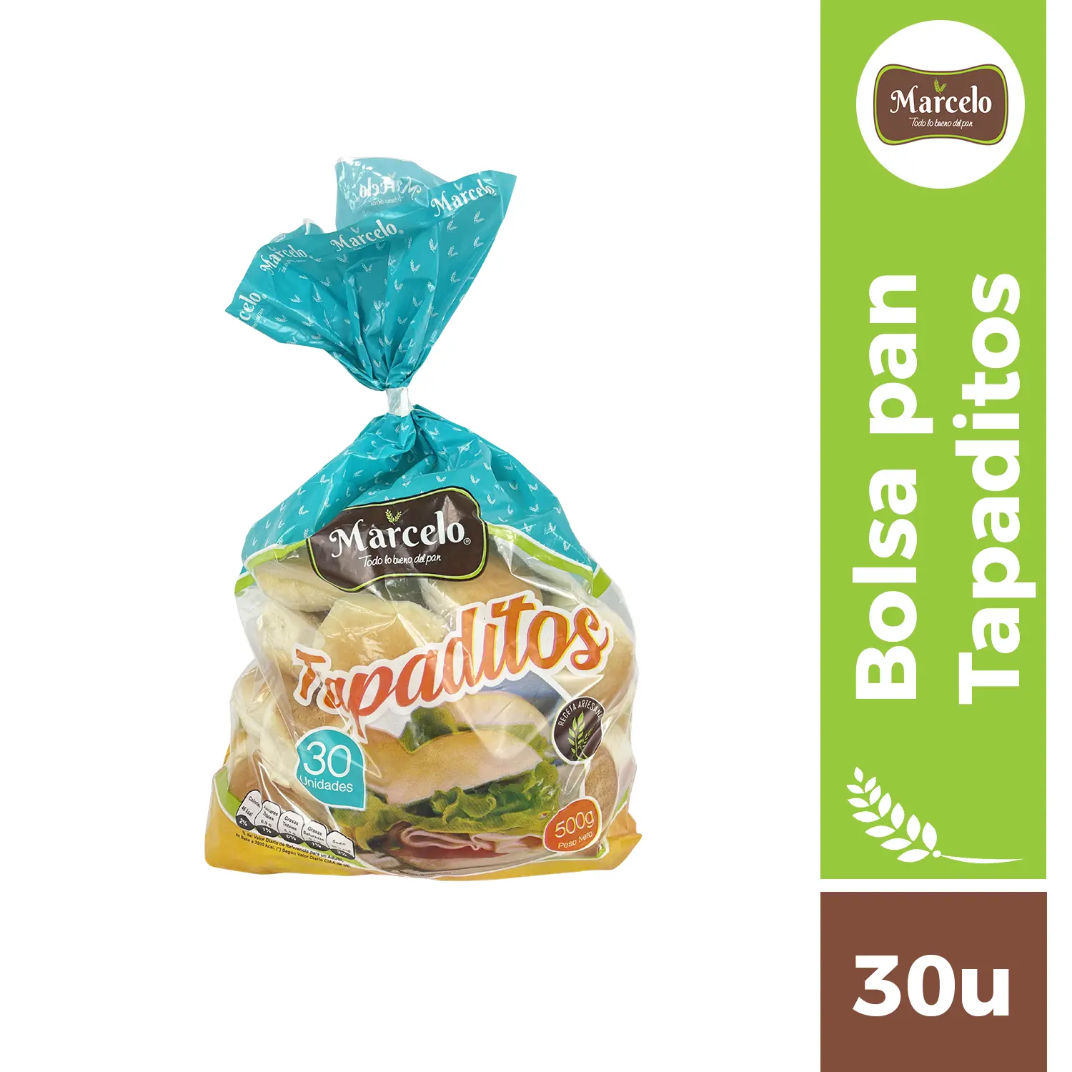 Bolsa pan tapaditos 30u Marcelo