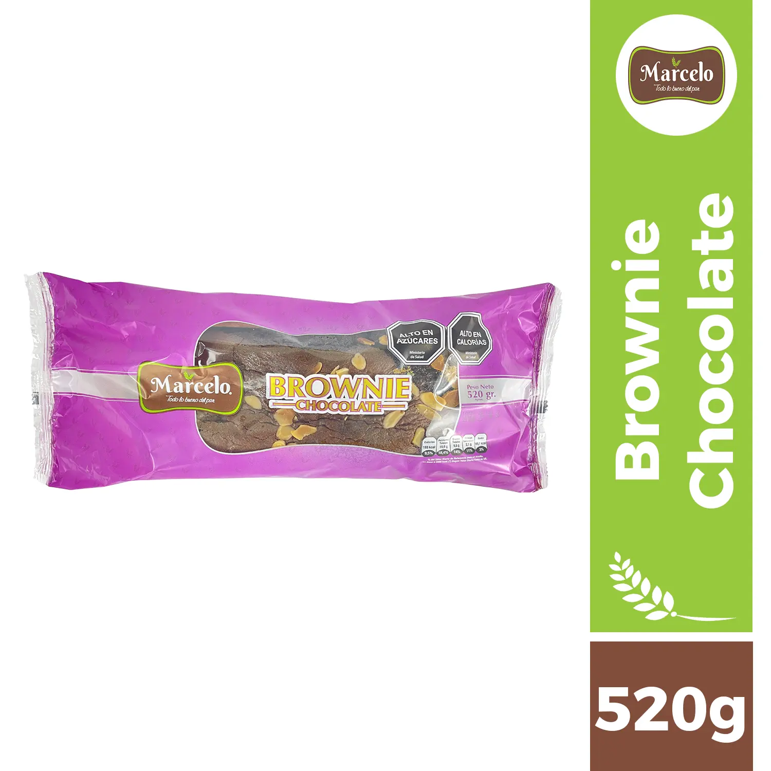 Queque brownie chocolate 530g Marcelo