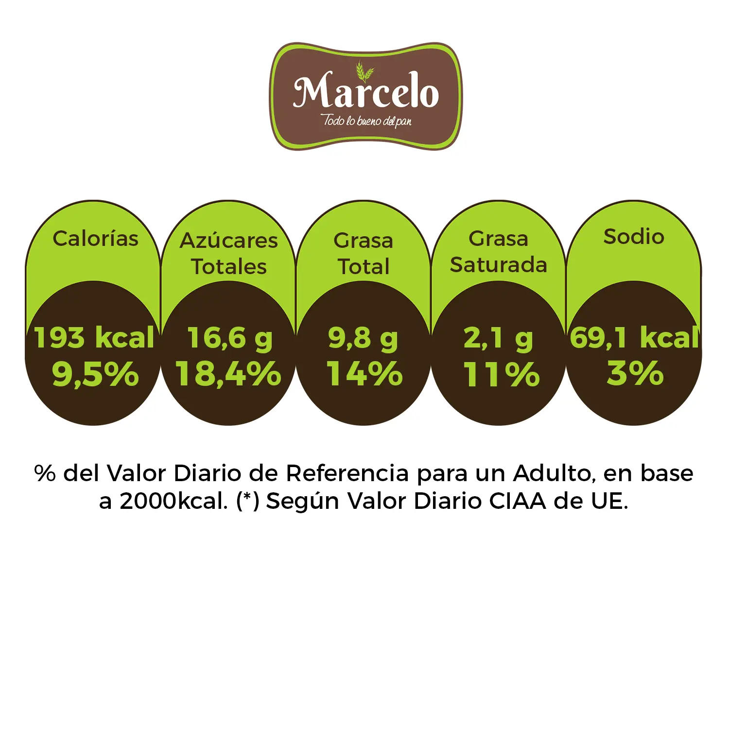 Queque brownie chocolate 530g Marcelo - Imagen 3