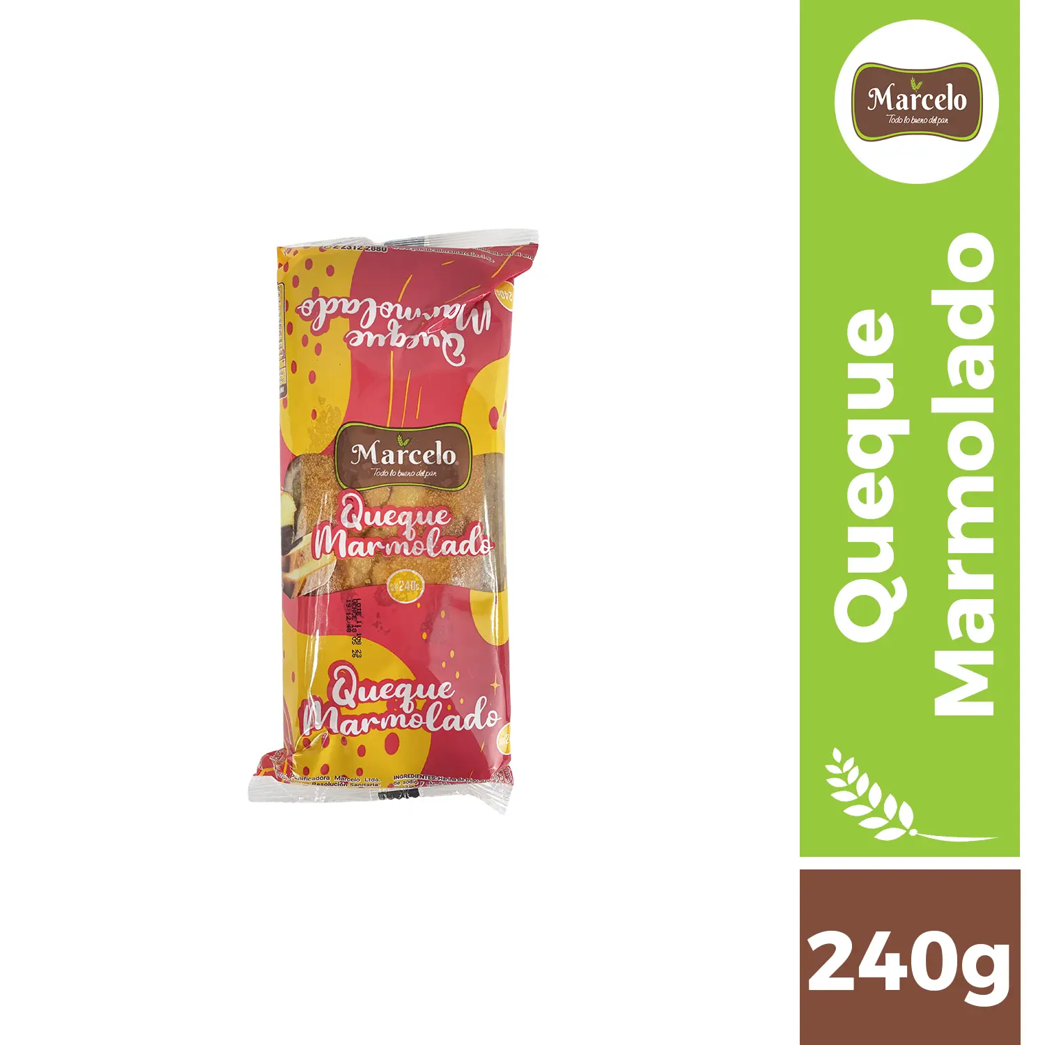 Queque marmoleado 240g Marcelo