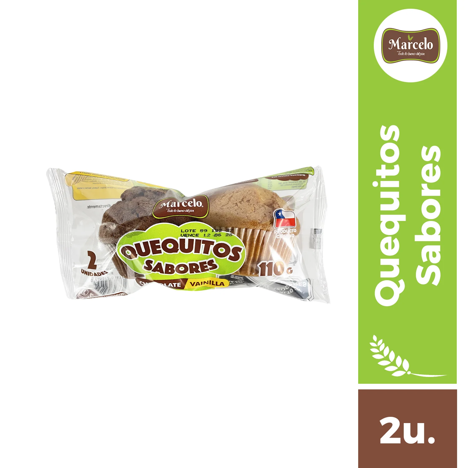 Quequitos sabores 2 unidades Marcelo