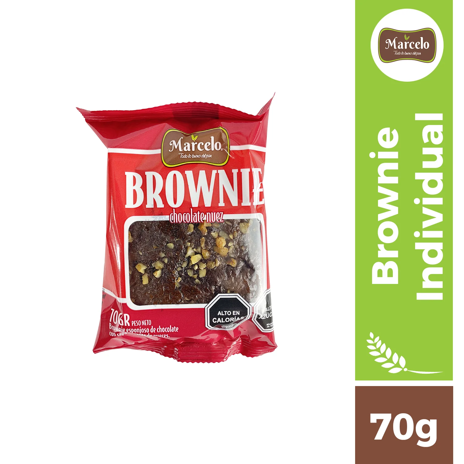 Brownie individual chocolate 70g Marcelo
