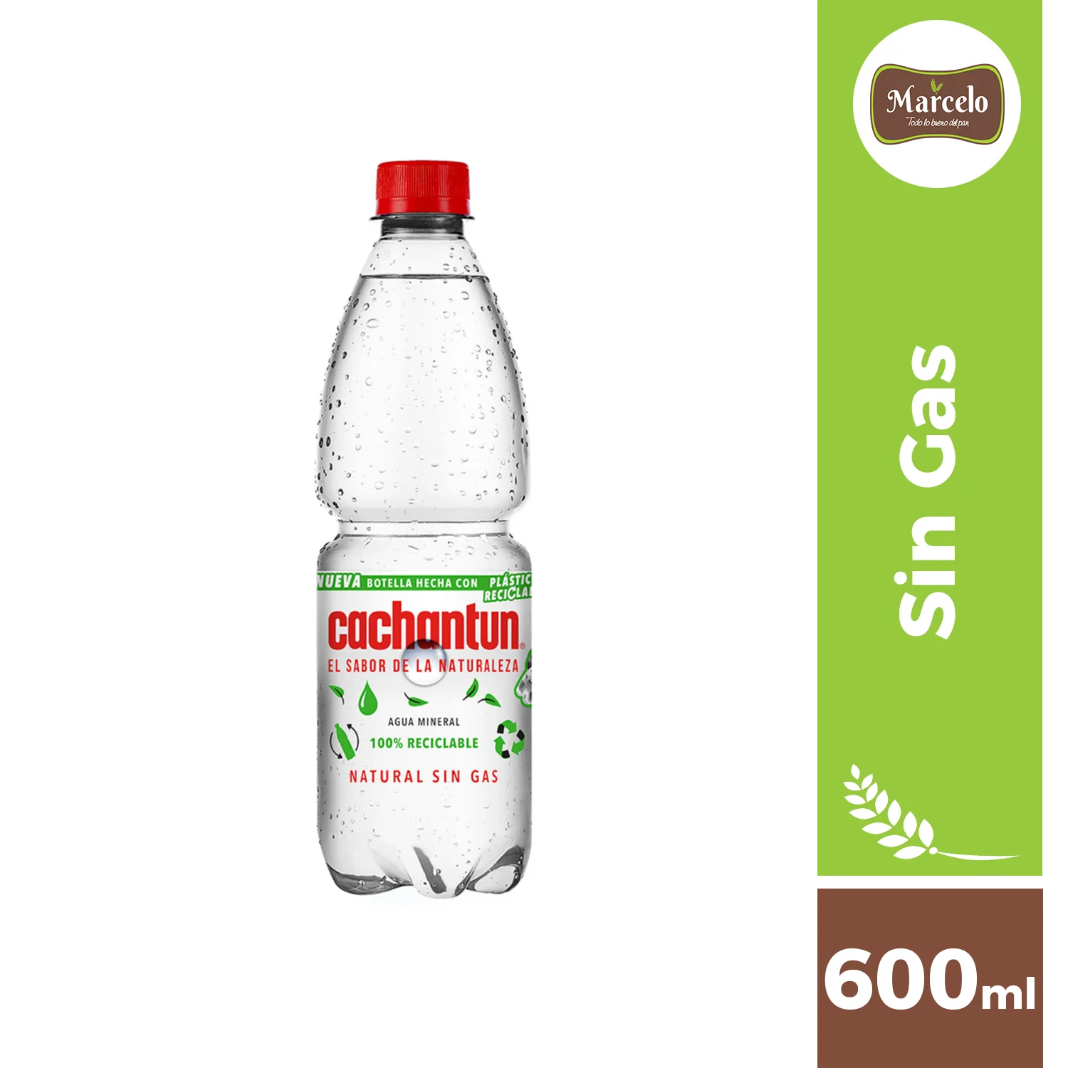 Agua mineral Cachantun sin gas 600ml 12 unidades