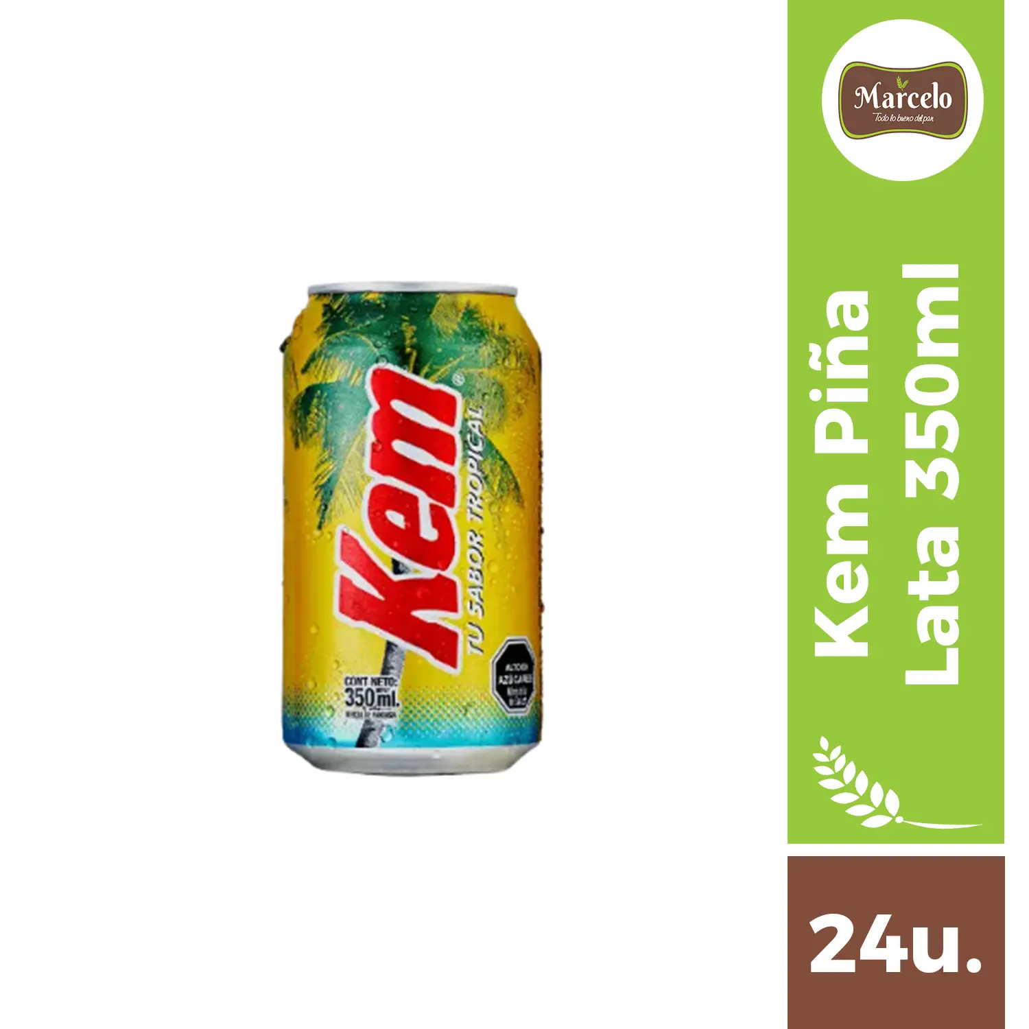 Bebida Kem Piña Lata 350ml 24 unidades