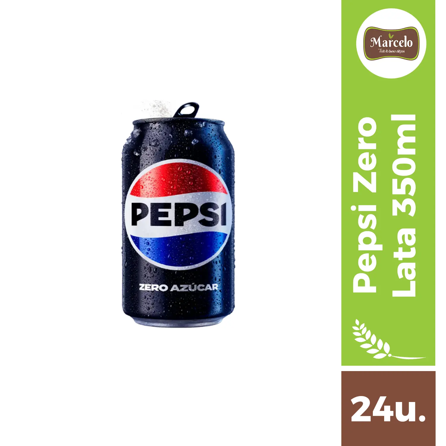 Bebida Pepsi Zero Lata 350ml 24 unidades