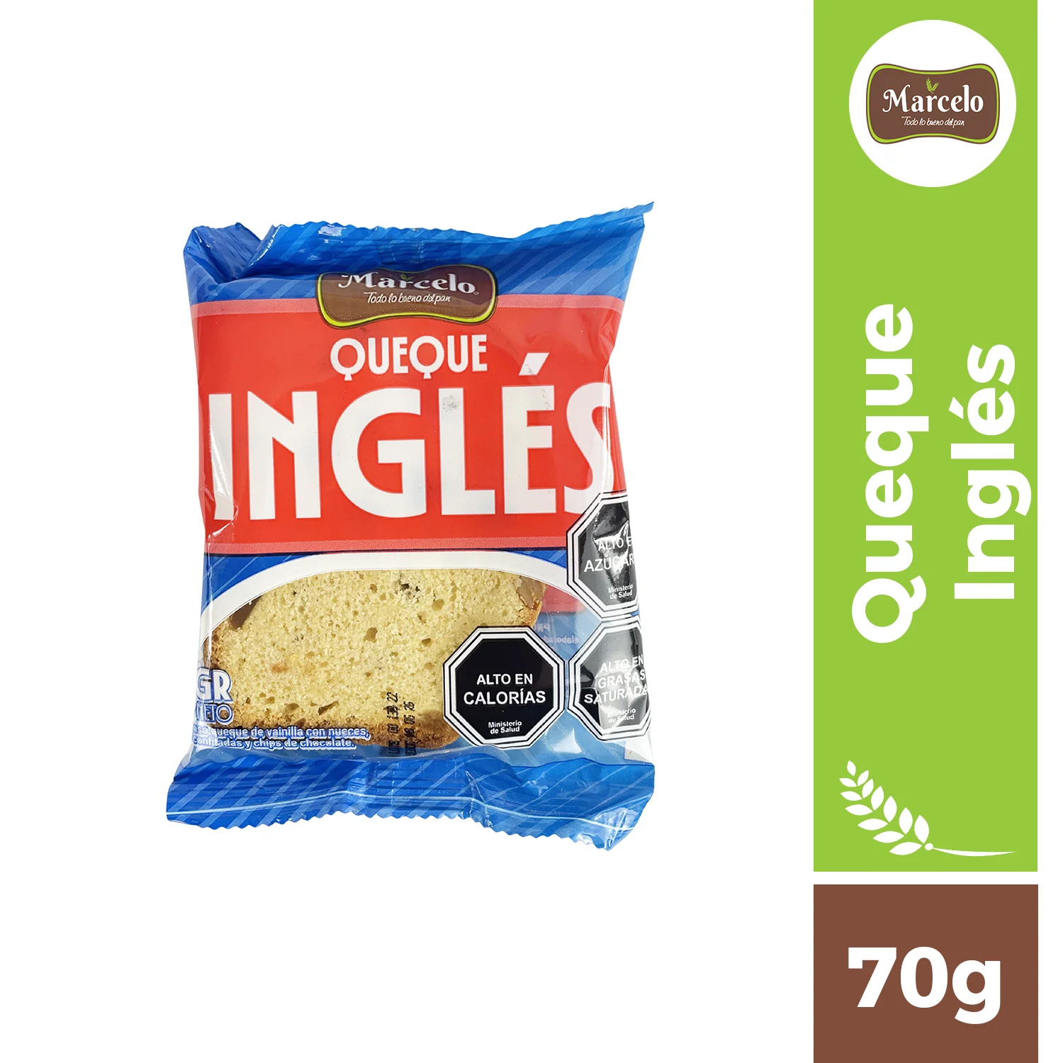 Queque ingles 70g Marcelo