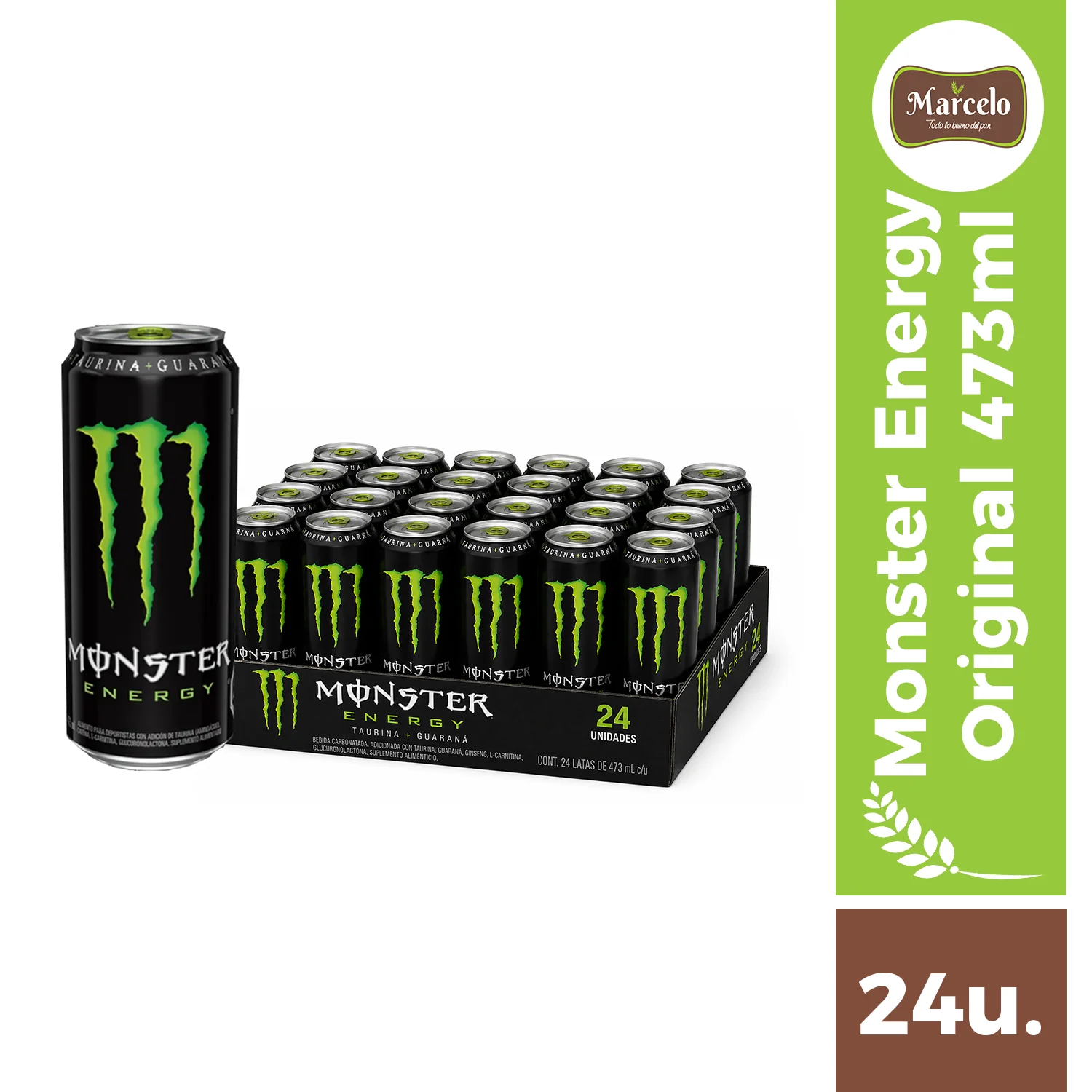 Monster Energy Original Green 473ml 24 unidades